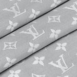 Шаль из денима с монограммой Louis Vuitton, серый - фото 3