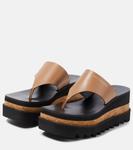 Босоножки на платформе Sneak-Elyse Stella McCartney, Brandy - фото 5