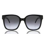 SAINT LAURENT Солнечные очки с логотипом и увеличенной оправой, Black - фото 4