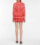 Мини-юбка Bibi с цветочным принтом Poupette St Barth, Red Hollie - фото 3