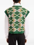 Топ Half-Light с узором аргайл La Doublej, зеленый - фото 3