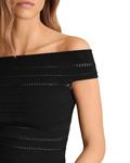 Алессия Бардо вязаный топ REISS, черный - фото 4