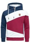 Толстовка Amaci&Sons Kapuzenpullover TEMPE, цвет Navyblau/Weiß/Bordeaux - фото