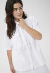 Блуза Kaffe Curve Button-down blouse, Chalk/White - фото 4