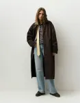 Коричневый тренч Pull&Bear Oversize - фото