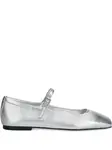 Балетки с квадратным носком Kennel & Schmenger, серебристый - фото
