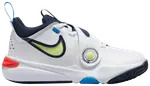 Кроссовки Nike Team Hustle D11 PS 'White Photo Blue Light Lemon Twist', белый - фото