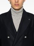 Шерстяной двубортный пиджак Tagliatore, синий - фото 5