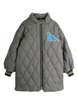 Куртка с нашивкой в виде динозавра Mini Rodini, серый - фото