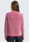 Джемпер TOM TAILOR PULLOVER MIT RUNDHALSAUSSCHNITT, Pink Plaited Knit/Pink - фото 3