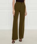 Брюки женские Pinko с высокой талией на резинке, зеленый - фото 3