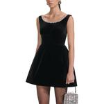 Женское платье без рукавов Self Portrait Self-portrait, черный - фото