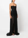 Платье макси с драпировкой Ana Radu, черный - фото 3