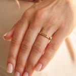 Кольцо Violet Burker, золото - фото 3