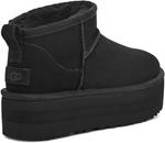 Женские ботинки UGG Classic Ultra Mini на платформе, Black - фото 3