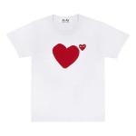Футболка double sided short sleeves tee 'white' Comme Des Garcons Play, белый - фото