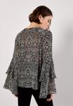 Блуза Apricot PAISLEY RUFFLE SLEEVE, Black - фото 3