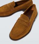 Перри замшевые пенни-лоферы Manolo Blahnik, 2083 Dbrw - фото 3