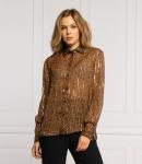 Рубашка Pinko smorzare regular fit, коричневый - фото 3