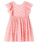 Платье из хлопка с принтом Ava и бантом Konges Sløjd, Lacy Pink - фото