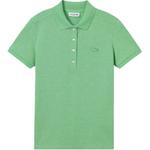 Поло с логотипом LACOSTE, зеленый - фото