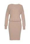 Платье-джемпер Shift dress LASCANA, бежевый - фото 3