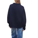 Свитер с буфами THE ROW, синий - фото 5