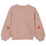 Вязаный свитер для девочки - свитер Minymo, Sandshell - фото 2