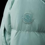Детская пуховая куртка Moncler, Аква-зелёная - фото 6