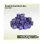 d6 Чужой фиолетовый с золотом (35), Battle Dice (Kromlech) - фото