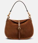 Маленькая замшевая сумка-шопер Etro, Sabbia Scuro - фото