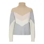 Свитер Vero Moda Doffy high neck, коричневый - фото 3