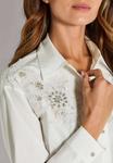 Блуза MADELEINE ELEGANTE MIT ZIERPERLEN, White - фото 4