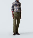 Хлопковые брюки-чинос RRL, оливковый - фото 2