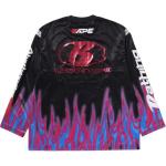 A BATHING APE Футболка Bape Flame Pattern Multilogo Relaxed Fit - фото 5