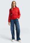 Джемпер TOM TAILOR DENIM COSY DOT, Red With Hearts/Red - фото 2