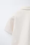 Комфортная рубашка Zara, экрю - фото 4