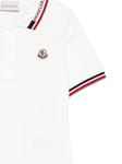 Рубашка поло с короткими рукавами Moncler Enfant, белый - фото 3