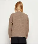 Свитер из шерсти сибари Relaxed fit Weekend Maxmara, коричневый - фото 3