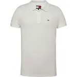 Поло Tommy Jeans Placket, белый - фото