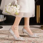 Be Good Slim Heel Туфли-лодочки на высоком каблуке, 8 см, шампань - фото 8