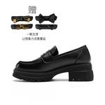 Женские лоферы ZHR черные - фото