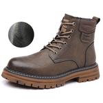 Мужские ботинки Cahhrrn X Martin Boot Men Beige Weishibangwei - фото 4