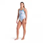 Купальник Arena Frozen Leave Lightdrop Back, белый - фото 3