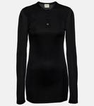 Топ byron из джерси Khaite, черный - фото