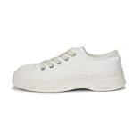 Унисекс белые низкие кеды Warrior из холста - фото