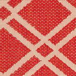 Ковер SAFAVIEH, 61 x 110 см, Washable Outdoor Courtyard Collection - , Red & Bone, без линьки и простой в уходе, идеально для патио, входной двери, прихожей, придверный ковер (CY6923-248) - фото 3