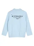 Топ с принтом логотипа Givenchy Kids, синий - фото 2