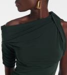 Мини-платье с драпировкой Jacquemus, Dark Green - фото 4