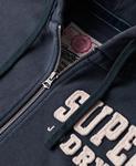 Толстовка с капюшоном на молнии Superdry, темно-синий - фото 5